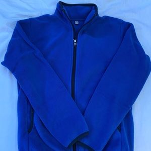 Blue Uniqlo fleece zip up